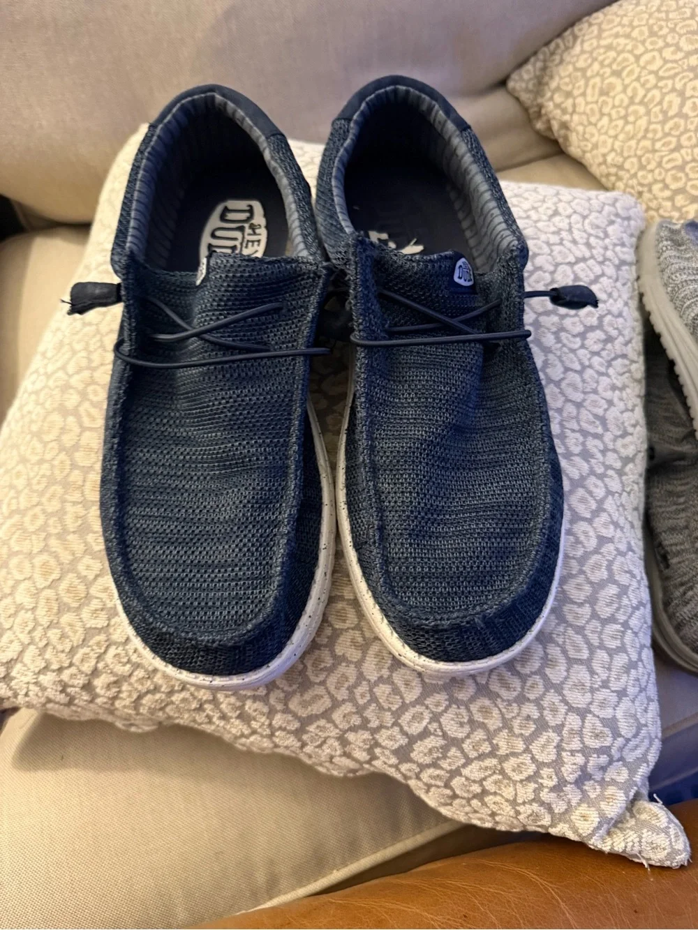 HEY DUDE Men’s Wally Stretch Sox Navy Slip-On Shoes Size 11 SKU 41898-410 NAVY